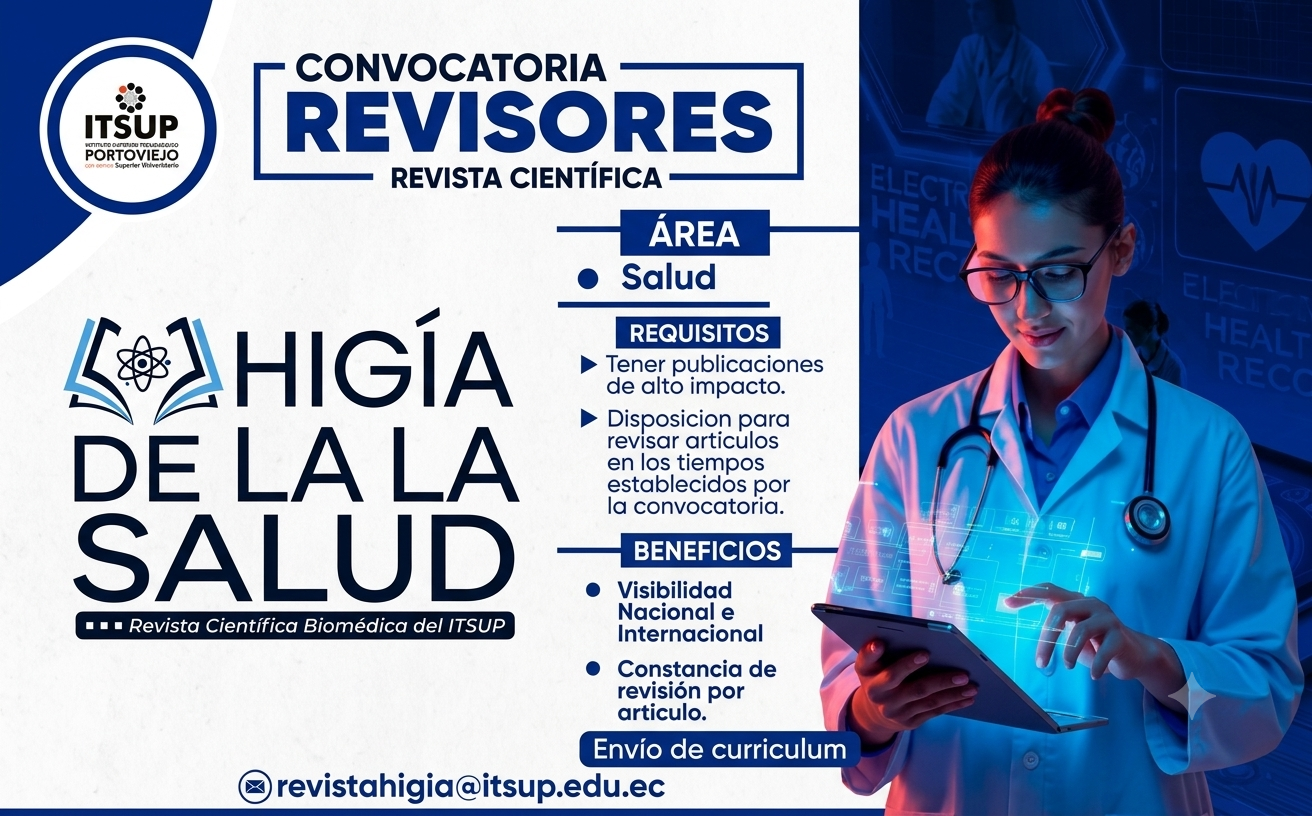 Revisores para la Revista Científica "HIGÍA DE LA SALUD"