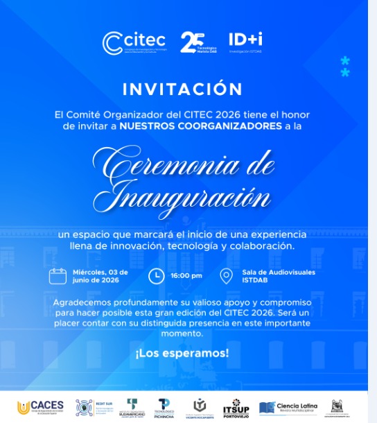 Boletín Informativo: Participación del Instituto Superior Tecnológico Portoviejo en CITEC 2026